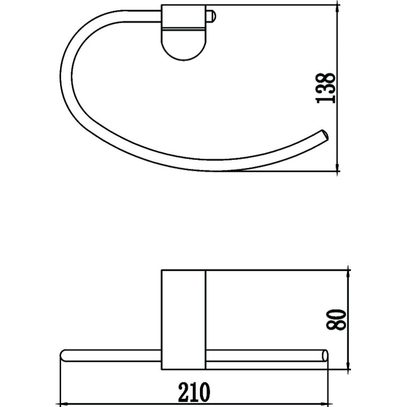 Кольцо для полотенец Savol 73 S-007360