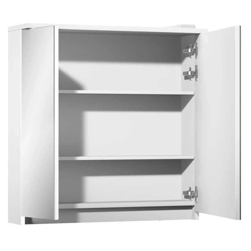 Зеркальный шкаф белый глянец 70,9x71,1 см Edelform Amata 2-789-00-S