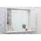 Зеркальный шкаф 100,4x75 см белый Sanflor Палермо H0000001146 - 2