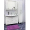 Зеркальный шкаф 100,4x75 см белый Sanflor Палермо H0000001146 - 5