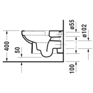 Изображение товара подвесной безободковый унитаз с сиденьем микролифт duravit durastyle 45620900a1