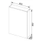 Зеркальный шкаф 60,4x90 см белый Aquanet Рондо 00189163 - 3