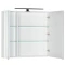 Зеркальный шкаф 80x75 см белый Aquanet Латина 00179635 - 6