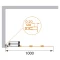 Шторка для ванны Cezares Pratico 100 см прозрачное стекло PRATICO-V-4-100/140-C-Cr - 2