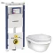 Комплект подвесной унитаз Gustavsberg Hygienic Flush 5G84HR01 + система инсталляции Geberit 111.362.00.5 - 1