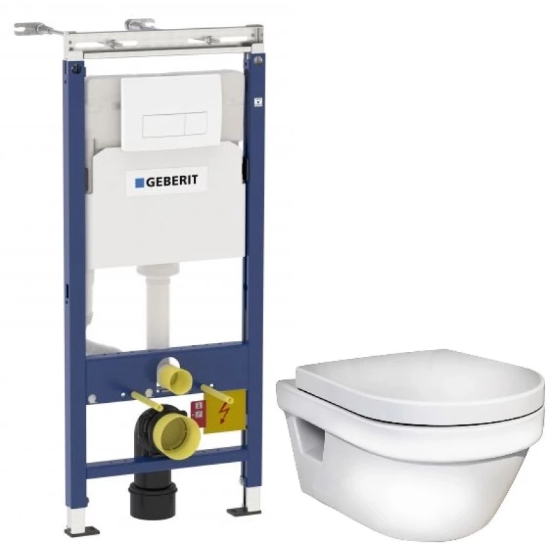 Комплект подвесной унитаз Gustavsberg Hygienic Flush 5G84HR01 + система инсталляции Geberit 458.125.11.1