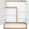 Зеркальный шкаф 70x85 см белый матовый/дуб рустикальный Акватон Сканди 1A252202SDZ90 - 2