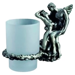 Изображение товара стакан с держателем серебро art&max romantic am-0814-t