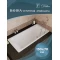 Чугунная ванна 150x70 см Delice Parallel DLR220503RB-AS - 4