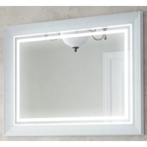 Изображение товара зеркало 120x80 см белый глянец corozo классика sd-00000815