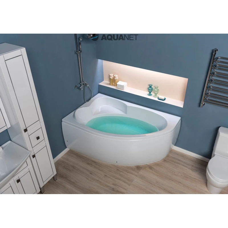 Акриловая ванна 159,5x100 см левая Aquanet Sarezo 00205548