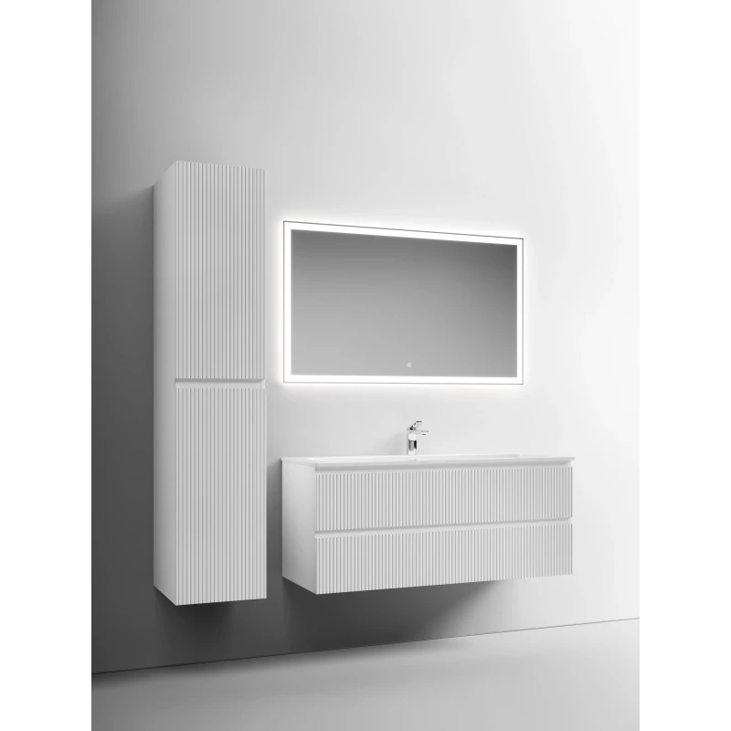 Комплект мебели белый матовый 121 см Sancos Snob TSNT120W + CN7017 + CI1200