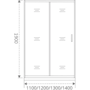 Изображение товара душевая дверь 110 см good door cofe wtw-110-c-b прозрачное