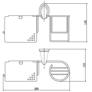 Изображение товара держатель туалетной бумаги и освежителя воздуха fashun a1503-1