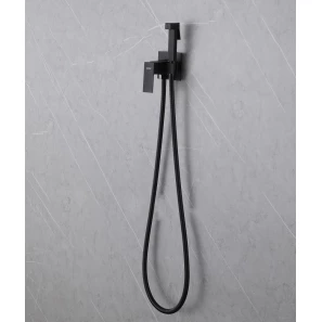 Изображение товара гигиенический душ abber daheim af8226b со смесителем, черный матовый
