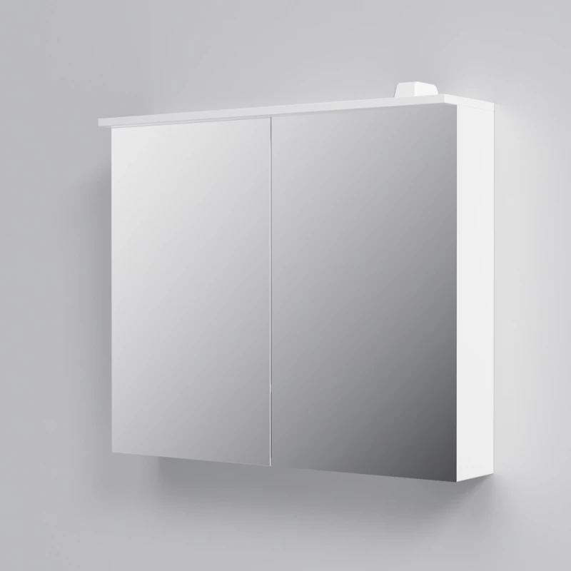 Зеркальный шкаф 80x68 см белый глянец Am.Pm Spirit V2.0 M70AMCX0801WG