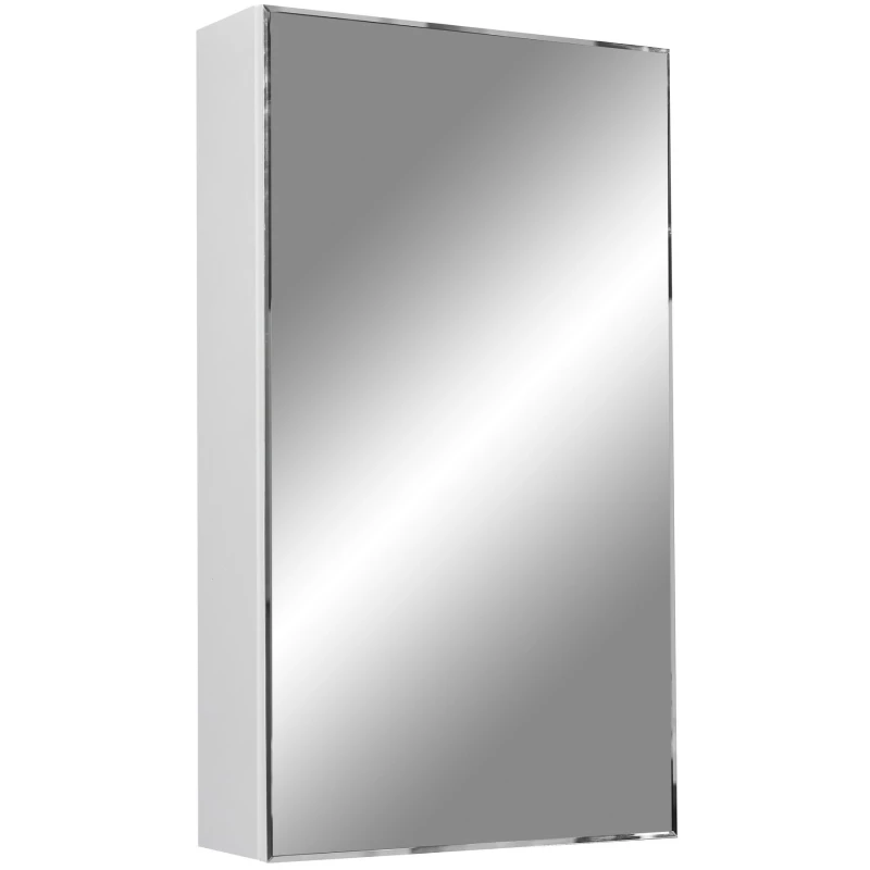 Зеркальный шкаф 40x70 см белый матовый Stella Polar Альда SP-00000221