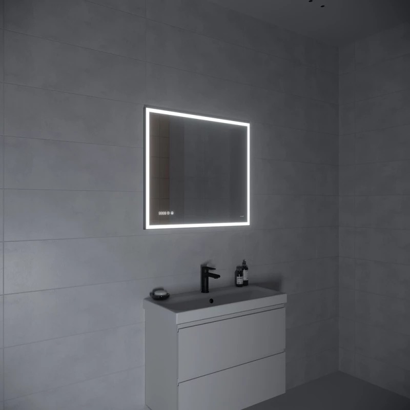 Зеркало 80x70 см Cersanit Design LU-LED011*80-d-Os