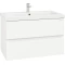 Комплект мебели белый глянец 80 см Onika Эвада 108058 + UM-COM80/1 + 208096 - 8