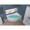 Акриловая ванна 159,5x100 см правая Aquanet Sarezo 00205550 - 5