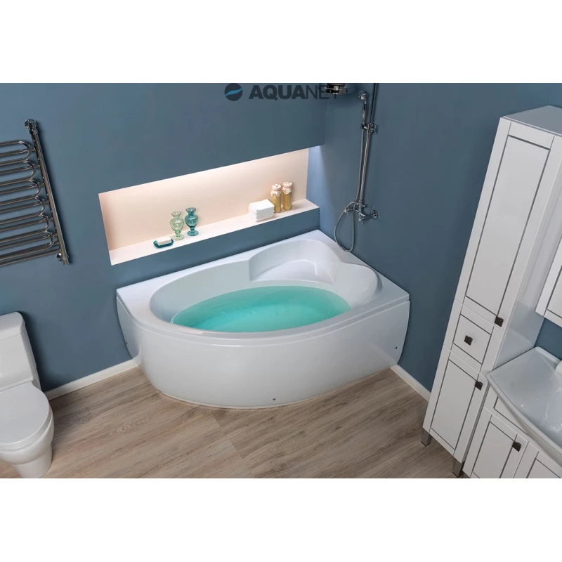 Акриловая ванна 159,5x100 см правая Aquanet Sarezo 00205550