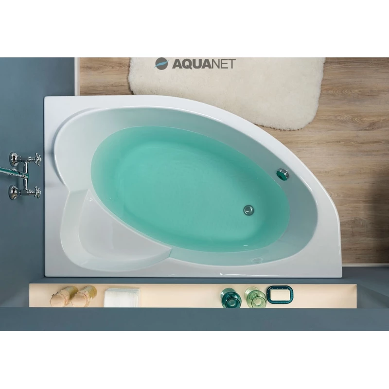 Акриловая ванна 159,5x100 см правая Aquanet Sarezo 00205550