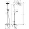 Душевая система для ванны Hansgrohe Crometta S 240 Showerpipe 27320000 - 2
