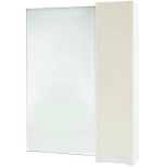 Изображение товара зеркальный шкаф 68x80 см бежевый глянец/белый глянец r bellezza пегас 4610411001075