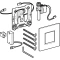 Система электронного управления смывом писсуара, питание от батарей, защитная крышка типа 30 Geberit матовый хром 116.037.KN.1 - 4