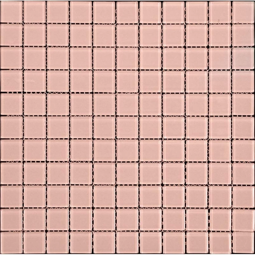 Мозаика Natural Color palette A-075 Стекло розовый, поверхность глянцевая 300x300