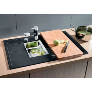 Изображение товара кухонная мойка blanco metra 6s compact черный 525925