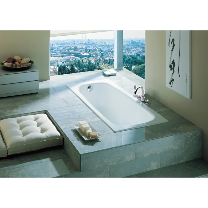 Чугунная ванна 140x70 см без противоскользящего покрытия Roca Continental 212904001