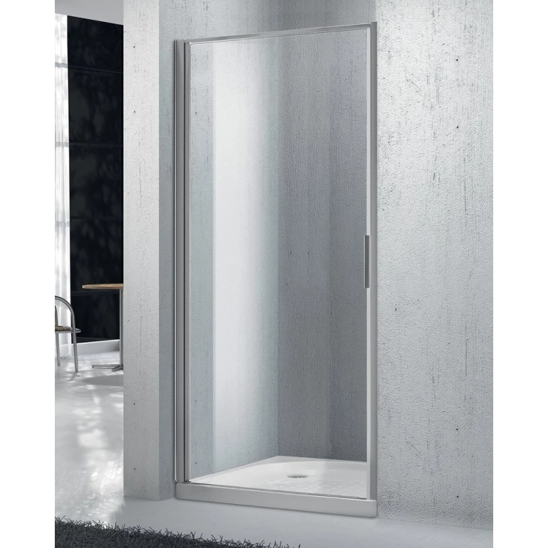Душевая дверь 95 см BelBagno SELA-B-1-95-Ch-Cr текстурное стекло