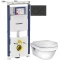 Комплект подвесной унитаз Gustavsberg Hygienic Flush 5G84HR01 + система инсталляции Geberit 111.362.00.5 + 115.882.DW.1 - 1