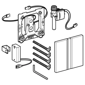 Изображение товара система электронного управления смывом писсуара, питание от батарей, защитная крышка типа 50 geberit полированный хром 116.036.gh.1