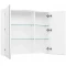 Зеркальный шкаф 100x87,3 см белый глянец L Aquanet Йорк 00202090 - 2