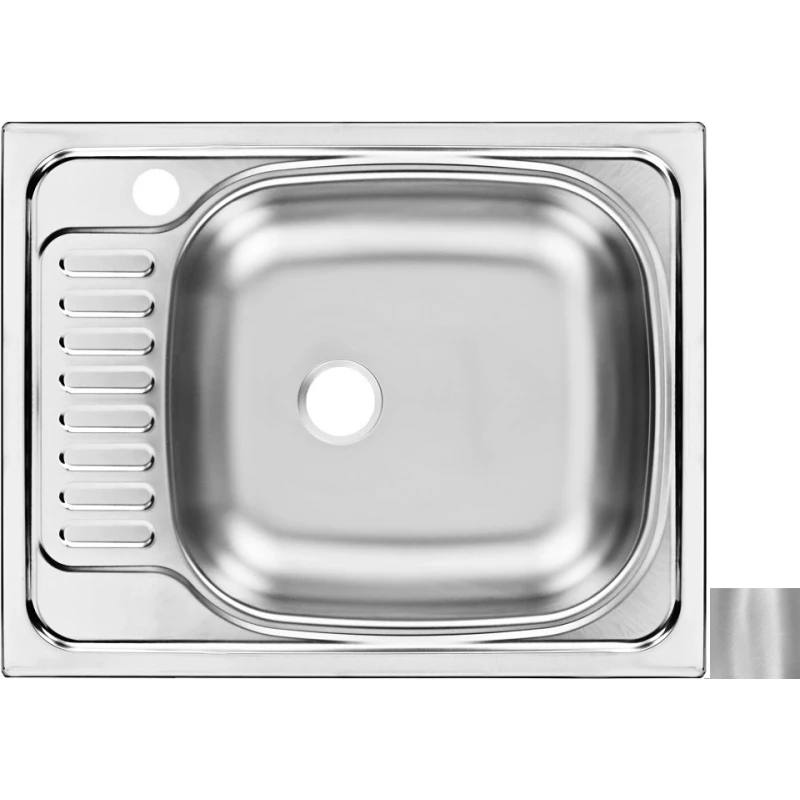 Кухонная мойка матовая сталь Ukinox Классика CLM560.435 ---5K 1R