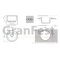 Кухонная мойка белый GranFest Rondo GF-R510 - 2