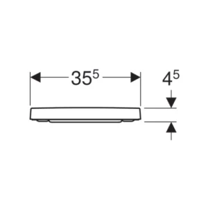 Изображение товара сиденье для унитаза с микролифтом, верхнее крепление geberit renova plan 500.691.01.1