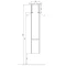 Пенал подвесной белый глянец/бетон пайн R Акватон Капри 1A230503KPDAR - 3