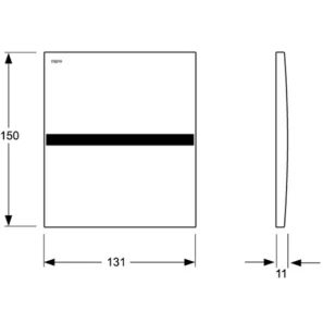 Изображение товара смывное устройство для писсуара mepa sanicontol глянцевый хром 718247