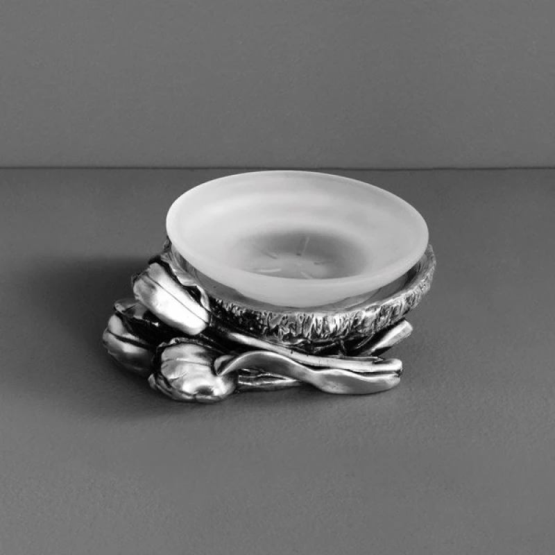 Мыльница настольная серебро Art&Max Tulip AM-0082C-T