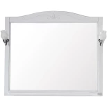 Изображение товара зеркало 103,4x90,1 см белый серебряная патина asb-woodline салерно 4627072675873