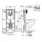 Комплект подвесной унитаз Villeroy & Boch Avento 5656HR01+ система инсталляции Grohe 38721001 - 4