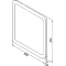 Зеркало 80x70 см белый матовый IDDIS Edifice EDI8000i98 - 5