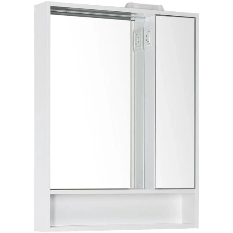 Зеркальный шкаф 76x85 см с подсветкой белый Aquanet Коста 00188405