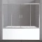 Шторка для ванны 150-180 см BelBagno UNIQUE-VF-2-150/180-140-P-Cr текстурное стекло - 1
