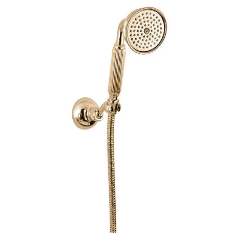 Ручной душ со шлангом 150 см и держателем золото 24 карата Cezares Olimp OLIMP-KD-03/24