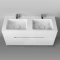 Комплект мебели белый 122 см Jorno Modul Mol.01.122/P/W + Mol.08.120/W + Mol.02.120/W - 5