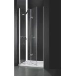 Изображение товара душевая дверь складная cezares elena 100 см текстурное стекло elena-w-bs-12-100-p-cr-l